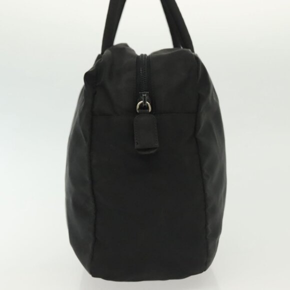 PRADA Hand Bag Nylon Black Silver Auth - Picture 5 of 16